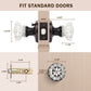 Size dimensions of Knobwell oil rubbed bronze privacy vintage glass door knobs
