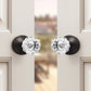 Modern Crystal Door Knobs with Classic Round Rosette - DLC20