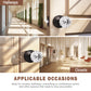Knobwell oil rubbed bronze passage vintage glass door knobs for hallways