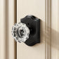 KNOBWELL Glass Door Knobs Interior, Vintage Crystal Door Knobs, Door Locksets（C20H）