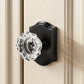 KNOBWELL Glass Door Knobs Interior, Vintage Crystal Door Knobs, Door Locksets（C20H）