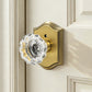 KNOBWELL Glass Door Knobs Interior, Vintage Crystal Door Knobs, Door Locksets（C20H）