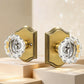 KNOBWELL Glass Door Knobs Interior, Vintage Crystal Door Knobs, Door Locksets（C20H）