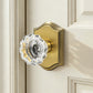 KNOBWELL Glass Door Knobs Interior, Vintage Crystal Door Knobs, Door Locksets（C20H）