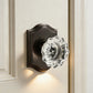 KNOBWELL Glass Door Knobs Interior, Vintage Crystal Door Knobs, Door Locksets（C20H）