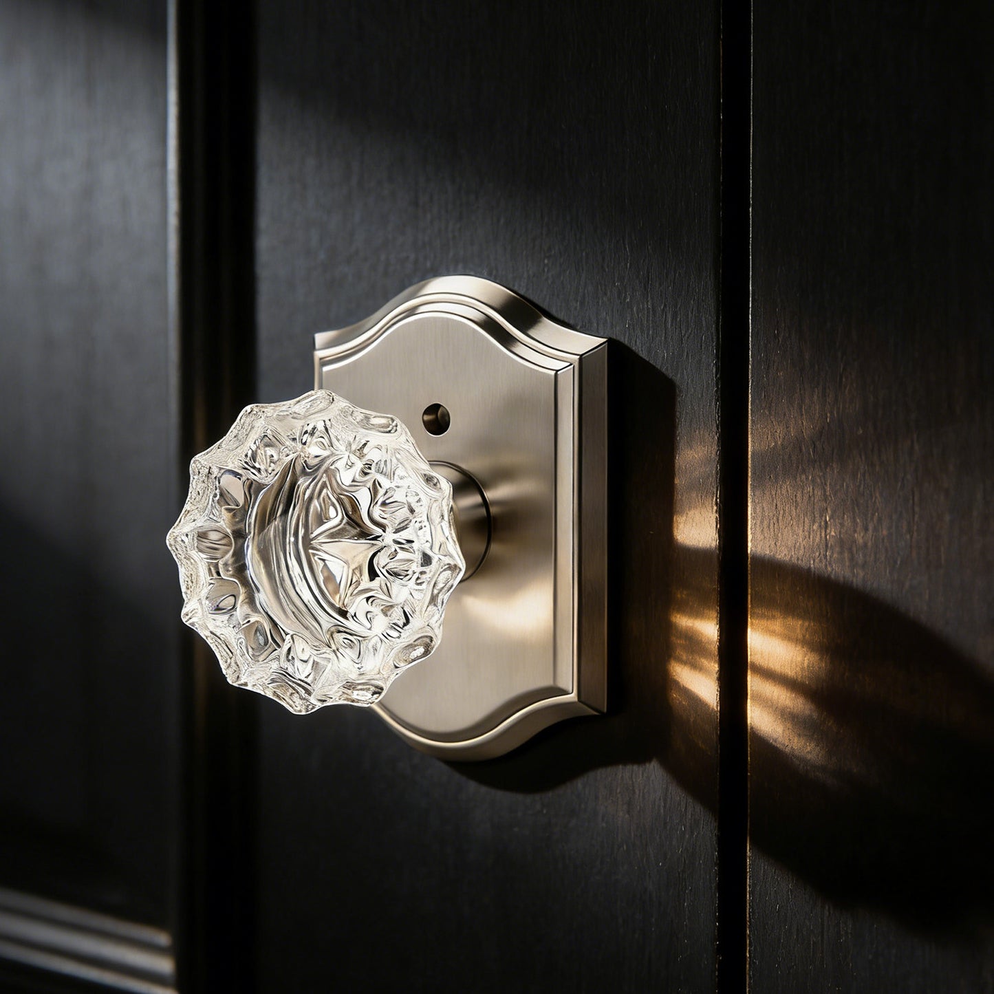 KNOBWELL Glass Door Knobs Interior, Vintage Crystal Door Knobs, Door Locksets（C20H）