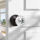 Knobwell Modern Crystal Door Knobs with Classic Round Rosette - DLC20