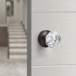 Modern Octagon Crystal Privacy/Passage/Dummy Door Knobs, Frosted Glass Design -DLC3