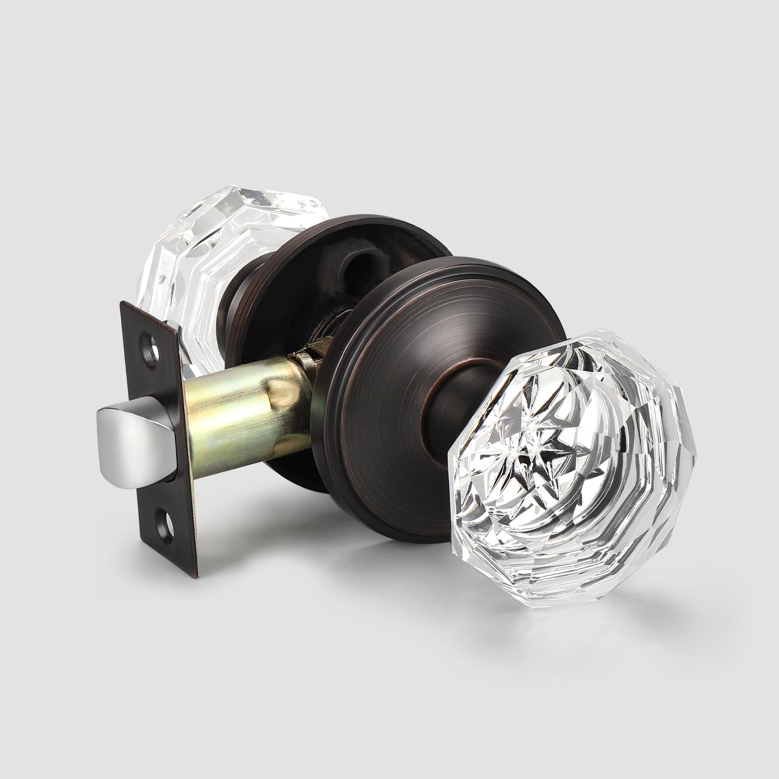 KNOBWELL Vintage Crystal Door Knobs Interior 