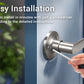 KNOBWELL Minimalist Brushed Nickel Dummy Door Handles For Interior Doors