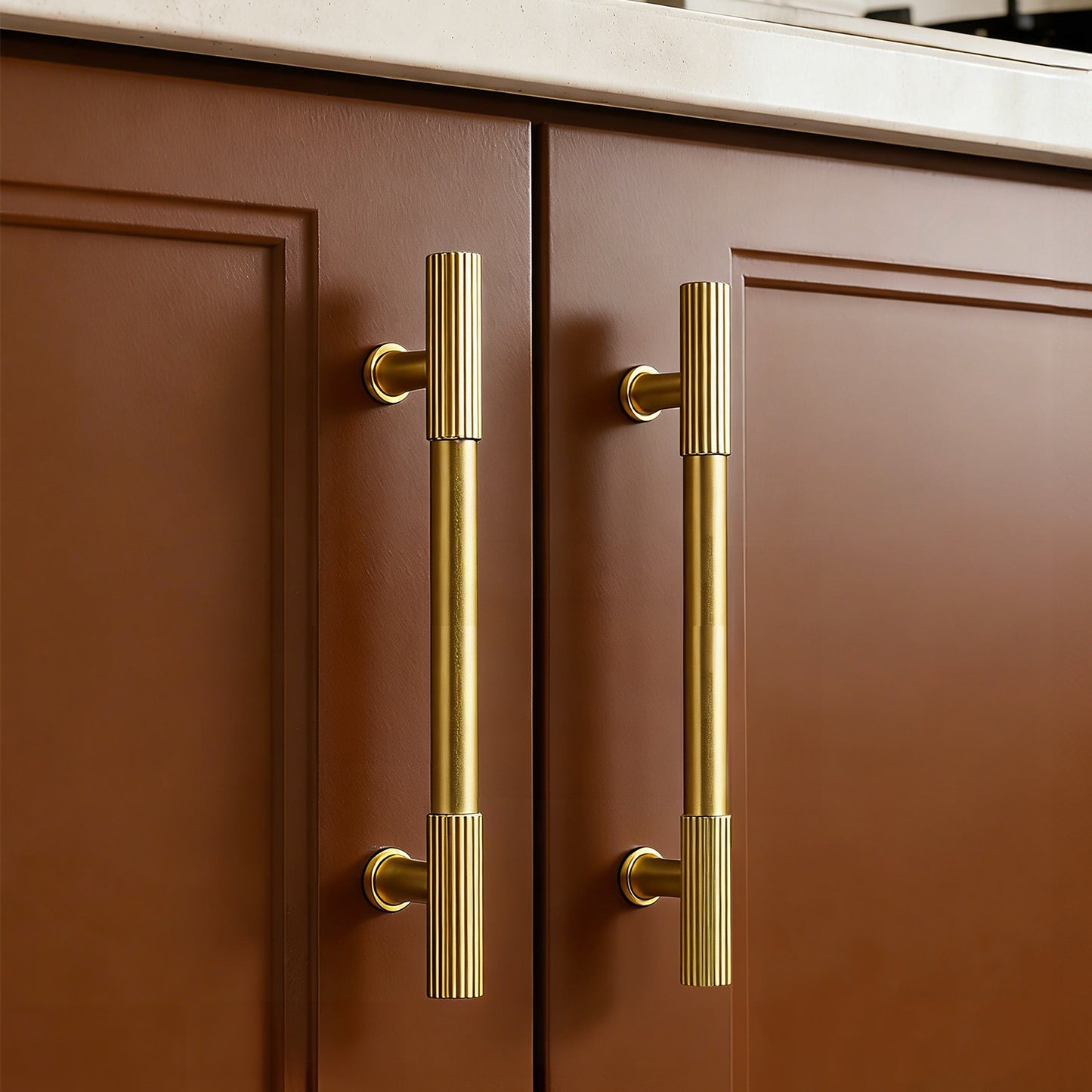 KNOBWELL Cabinet Pulls - Solid Cabinet Handles, Fade-Resistant Surface - Drawer Pulls Kitchen Hardware for Modern Dresser Cupboard Furniture-PDT04