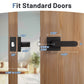 Dimension Size of KNOBWELL Heavy Duty Matte Black Passage Door Lever