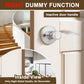 Inside view of KNOBWELL Wave Style Brushed Nickel Dummy-Right inactive door handle for Home Hardware