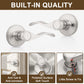 Details of KNOBWELL Wave Style Brushed Nickel Passage Door Locksets for Home Hardware