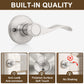 Details of KNOBWELL Wave Style Brushed Nickel Dummy-Right Door Locksets for Home Hardware