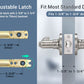 KNOBWELL Minimalist Brushed Nickel Interior Privacy Door Handles Fit Door Size