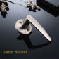 KNOBWELL Minimalist Brushed Nickel Dummy Door Handles For Interior Doors