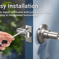 KNOBWELL Minimalist Brushed Nickel Privacy Door Handles For Interior Doors
