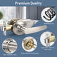 Details of KNOBWELL Minimalist Brushed Nickel Interior Passage Door Handles