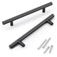 KNOBWELL Matte Black Stainless Steel Kitchen Cabinet Pulls for Cabinets/Drawers/Cupboards (2-1/2" - 10" Hole Center) - PD3383HBK