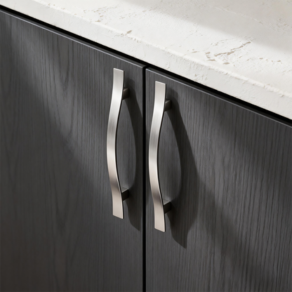 Wave Style Kitchen Cabinet Handles, Modern Dresser Drawer Pulls - Hole Spacing for 3-3/4''(96mm)