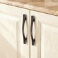 Wave Style Kitchen Cabinet Handles, Modern Dresser Drawer Pulls - Hole Spacing for 3-3/4'' - PD840