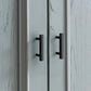 KNOBWELL Matte Black Stainless Steel Cabinet Handles for Bath/Bedroom-PDDJ16HBK