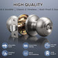 functions of KNOBWELL nickel Keyed Interior Door Knob For Front Doors with Lock and Key