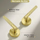 KNOBWELL Knurled Door Handle Round Style, Interior Door Handle Privacy/Passage Function