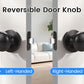 Side view of installed Modern Passage Bronze Indoor Door Knobs Without Lock