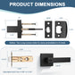 Dimension size of KNOBWELL Craftsman Keyed Lever Door Handles With Same Key For Front Doors