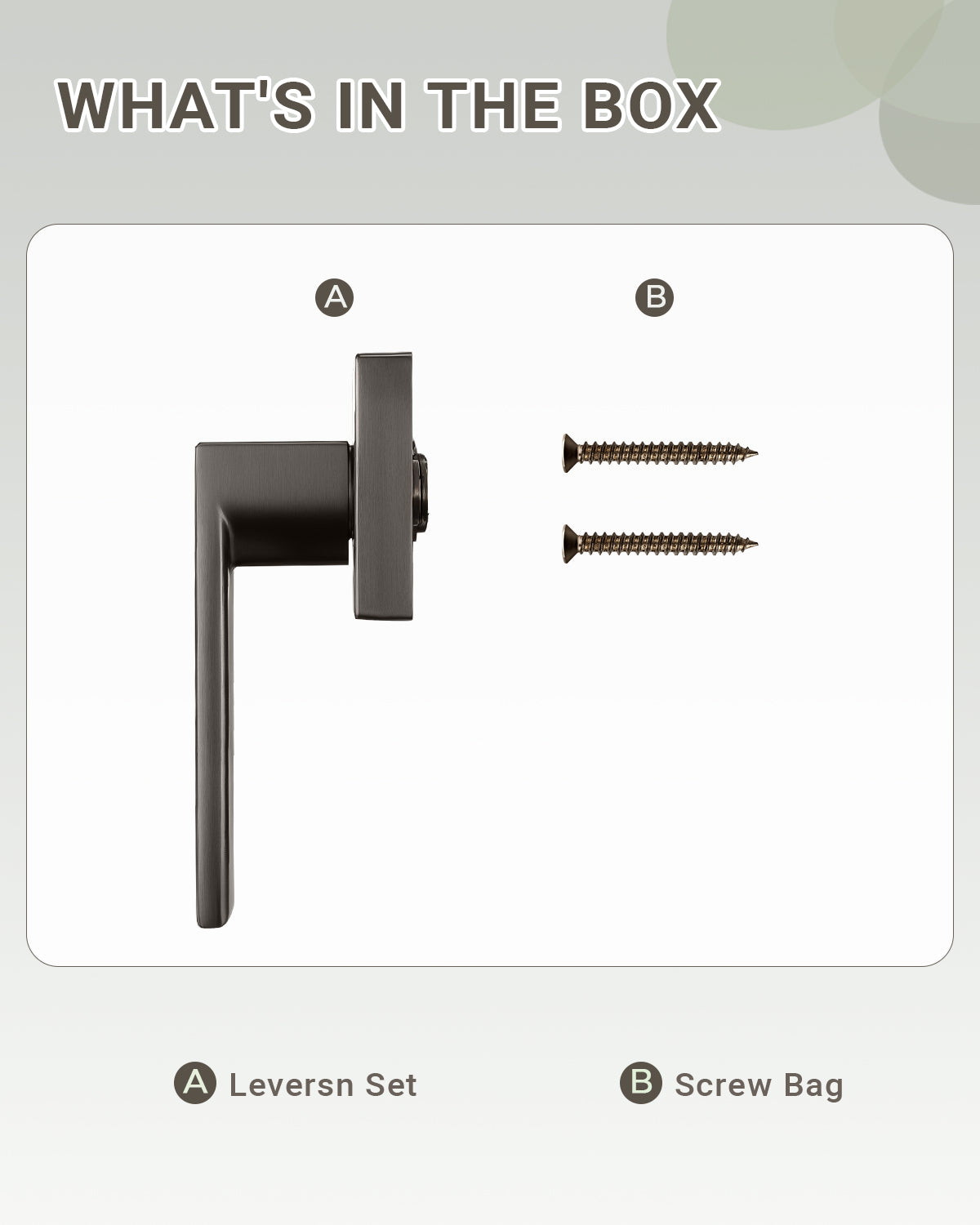 KNOBWELL Craftsman Heavy Duty Affordable Door Handles for Interior & Exterior Doors