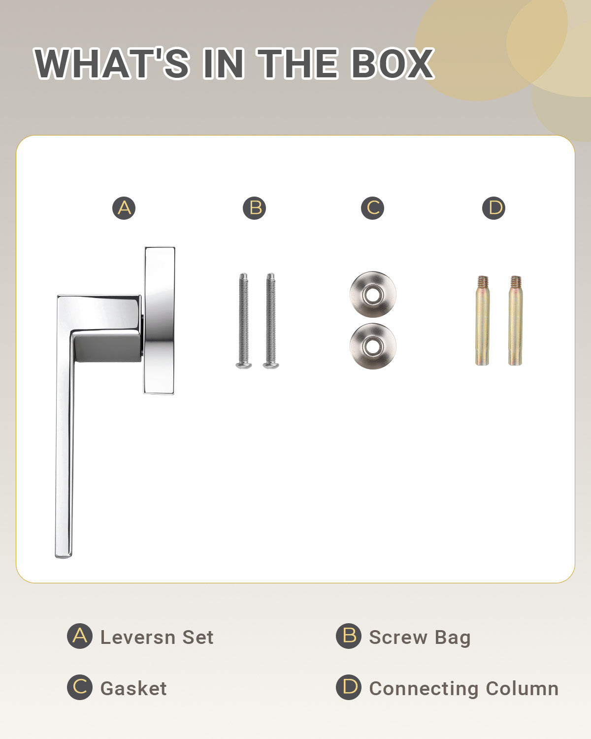 KNOBWELL Craftsman Heavy Duty Affordable Door Handles for Interior & Exterior Doors