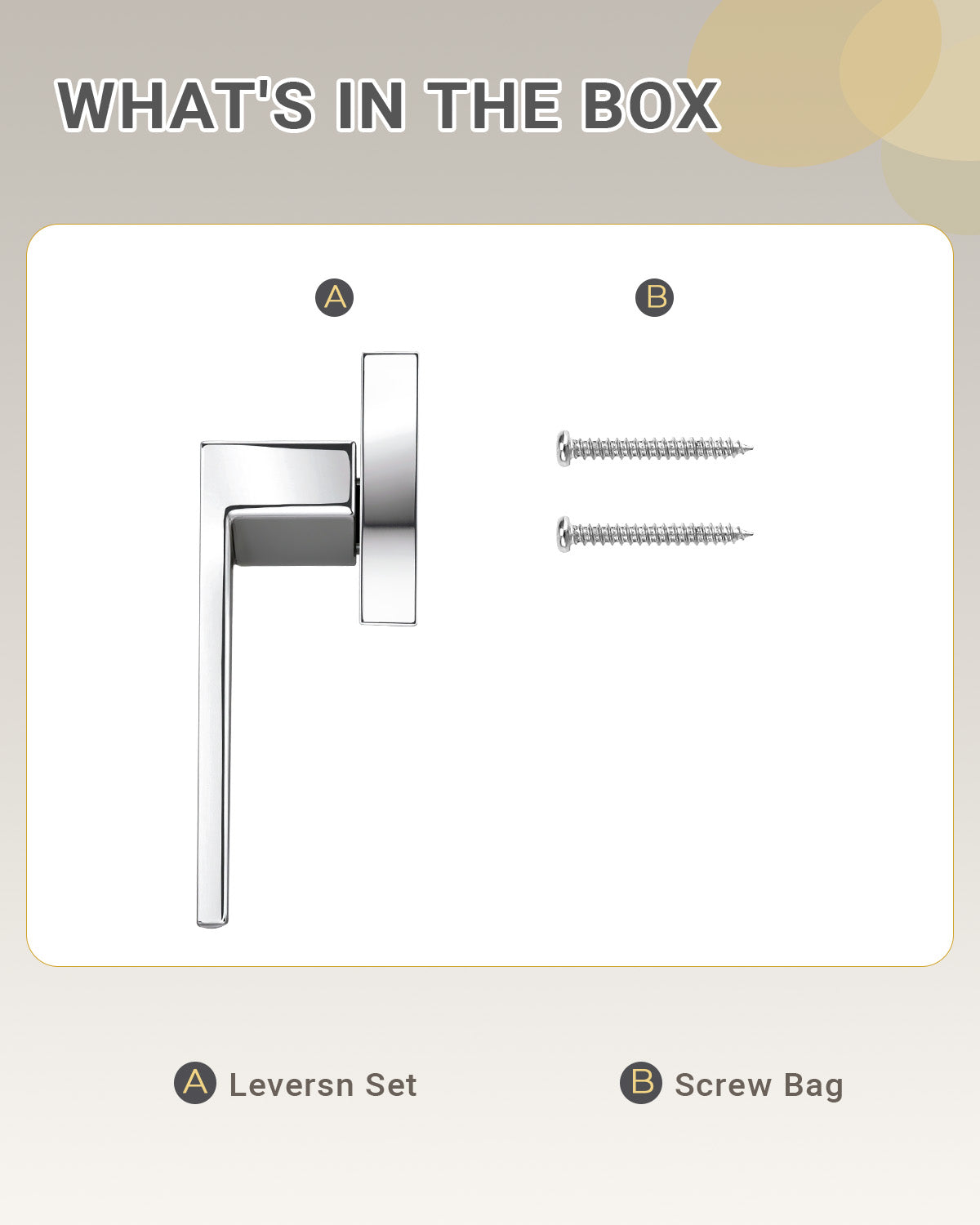 KNOBWELL Craftsman Heavy Duty Affordable Door Handles for Interior & Exterior Doors