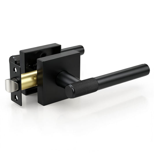 KNOBWELL Modern Knurled Design Door Handle, Various Function for Home Hardware