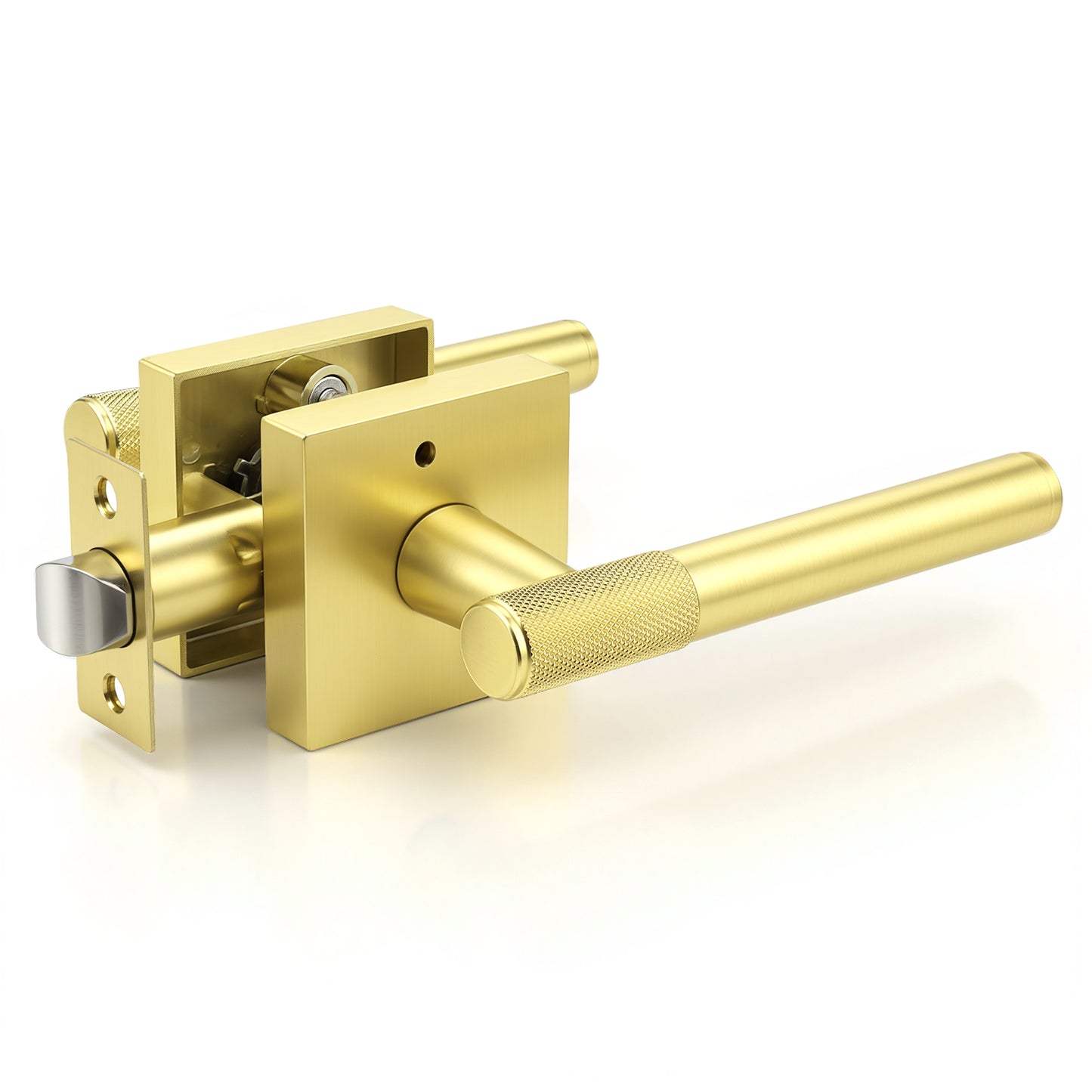 KNOBWELL Modern Knurled Design Door Handle, Various Function for Home Hardware