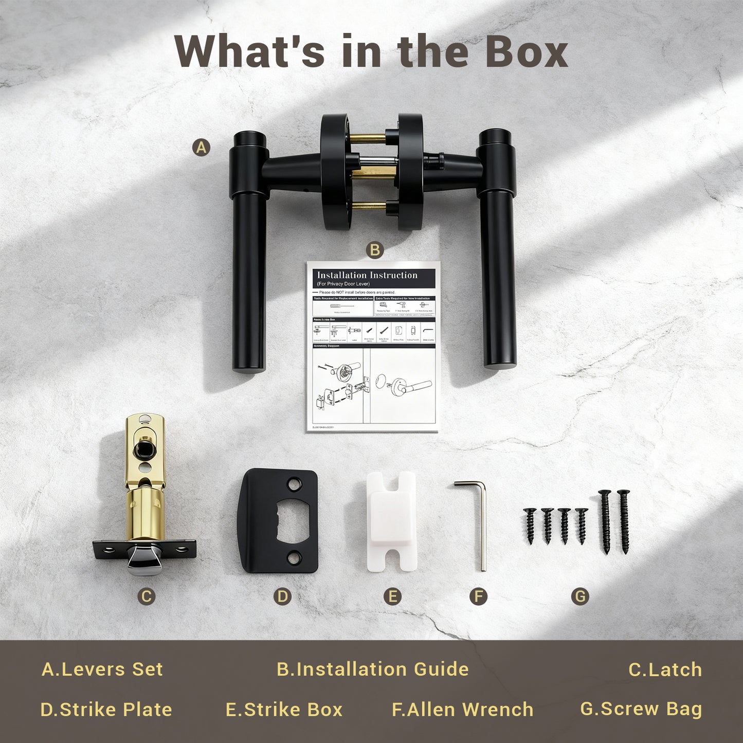 KNOBWELL New Design Door Handle, Various Function for Home Hardware