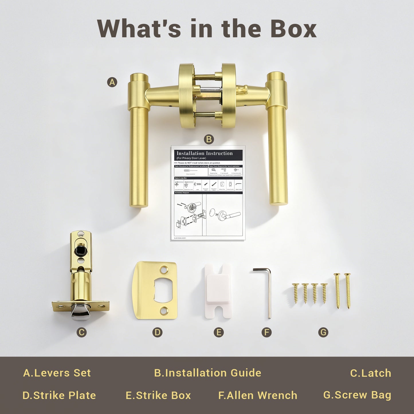 KNOBWELL New Design Door Handle, Various Function for Home Hardware