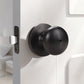 Interior door with KNOBWELL Contemporary Bronze Privacy Interior Door Locks Without Keys