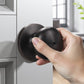 Hand holding KNOBWELL Contemporary Bronze Privacy Interior Door Locks Without Keys