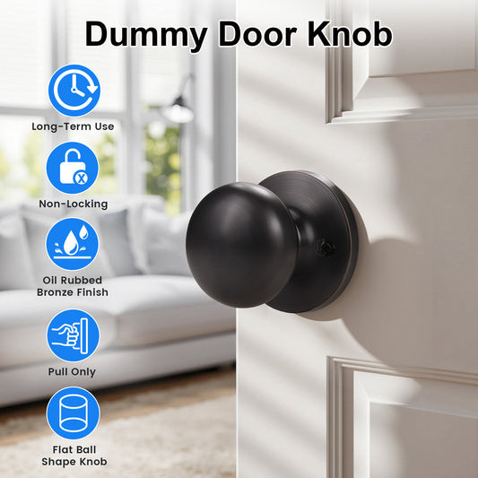 Function of KNOBWELL Bronze Single Non-Turning Dummy Knobs For Decorative Use