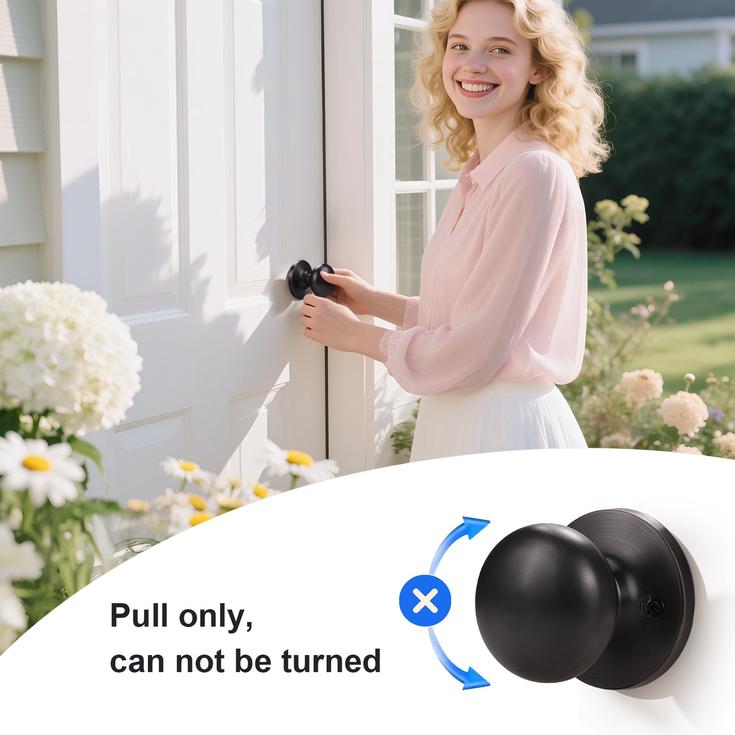 Pully only, don't turn the knob