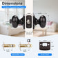 Size dimensions of KNOBWELL Keyed Alike Bronze Door Knobs-Multiple Locks with Same Key