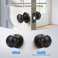 Front and back view of KNOBWELL Modern Passage Bronze Indoor Door Knobs Without Lock for Interior Doors