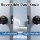 Round Ball Push Button Privacy Door Knobs - DL607BK