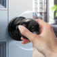 Hand holding KNOBWELL Round Ball Black Keyed Alike Multiple Door Locks With Same Key For Front Door