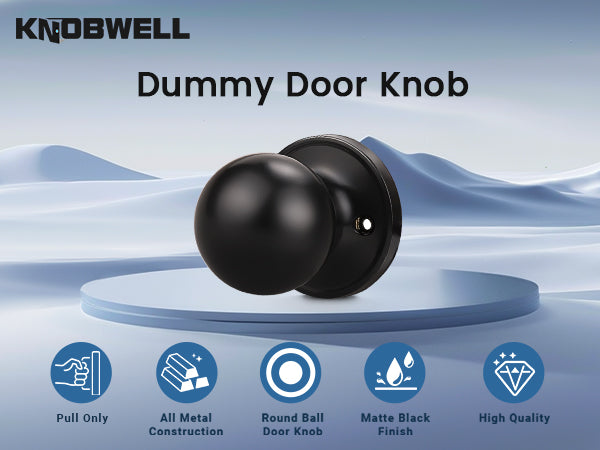 Round Ball Single Dummy Door Knobs - DL607DM