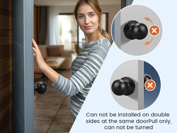 Round Ball Single Dummy Door Knobs - DL607DM