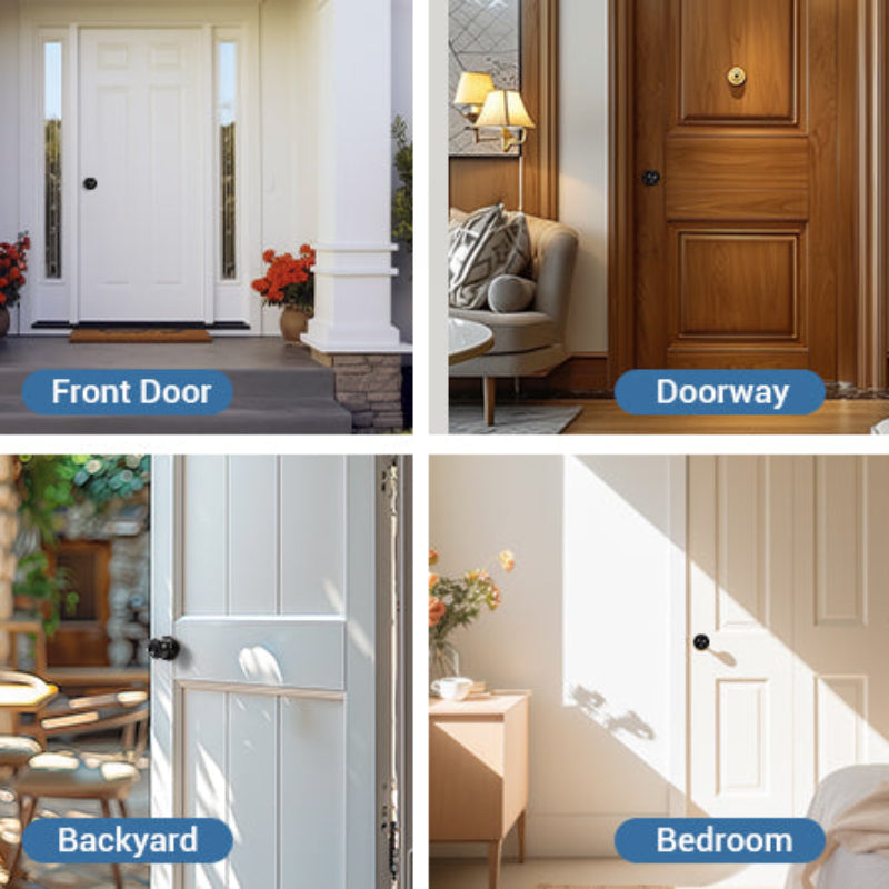 Application of KNOBWELL Round Ball Black Keyed Alike Multiple Door Locks With Same Key For Front Door
