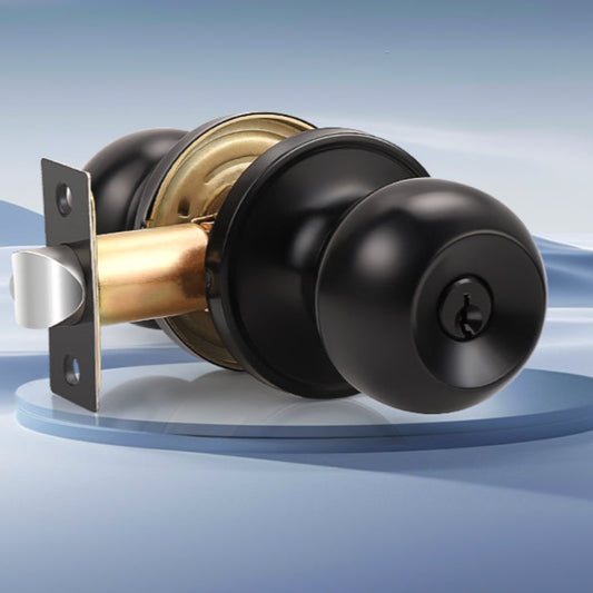 KNOBWELL Round Ball Black Keyed Alike Multiple Door Locks With Same Key For Front Door